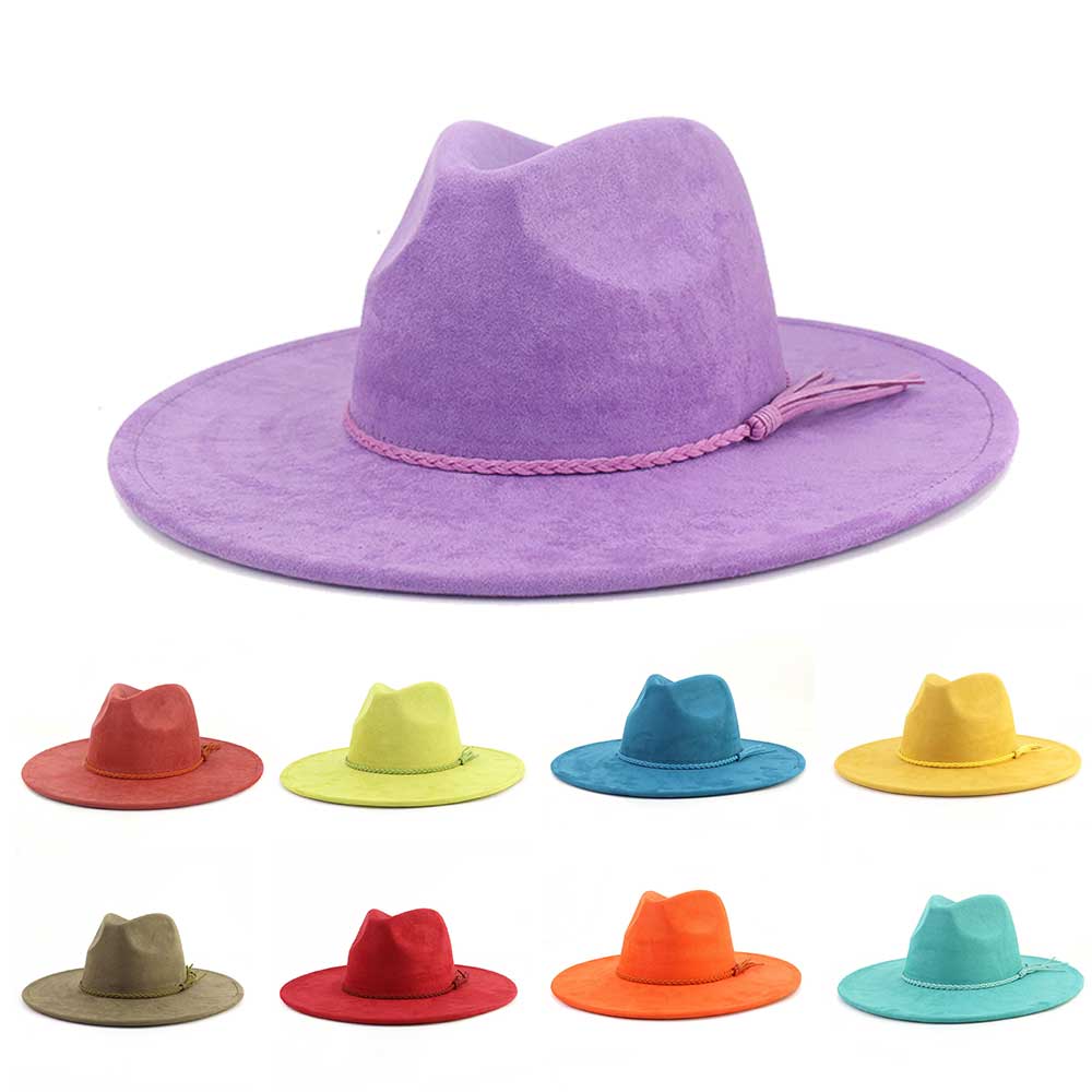 Fedora Hat Wool - Chapeau Fedora en daim végétalien en