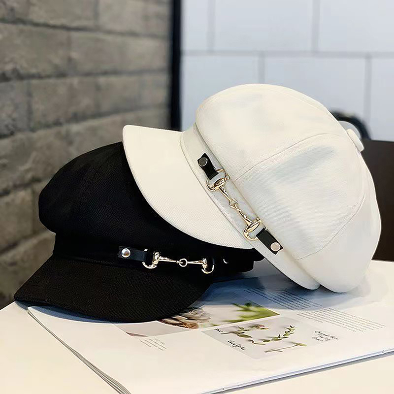 Dad Hat Cotton - Hiver femmes bérets femme rétro bérets