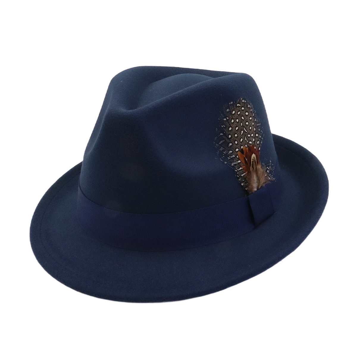 Fedora Hat Wool - Chapeau Fedora unisexe en laine vintage