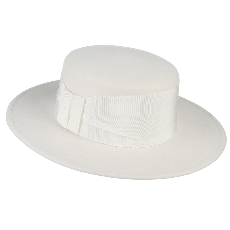 Chapeau Fedora 100% Laine Blan - Fedora Hat Wool avis et prix