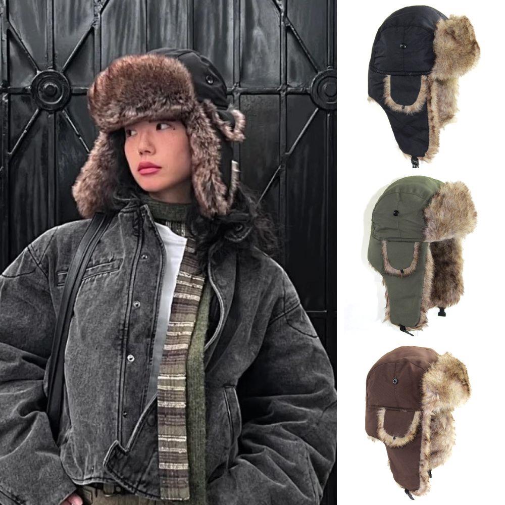 1PC hiver trappeur aviateur tr - Trapper Hat Ear Flap avis et prix