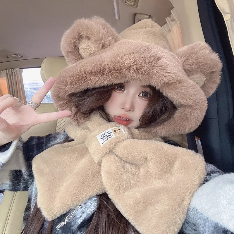 Bonnet intégré avec écharpe mo - Trapper Hat Ear Flap avis et prix