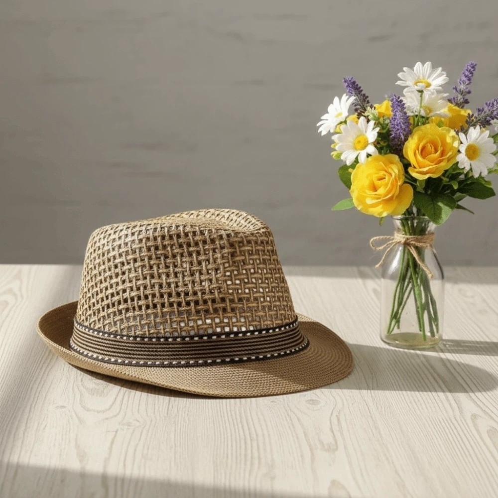 Chapeau Panama pour homme à bo - Bucket Hat Cotton avis et prix