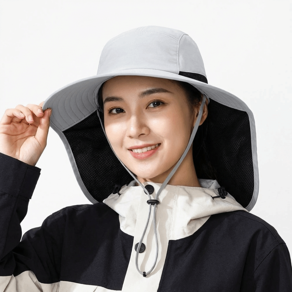 Chapeau de soleil à large bord - Bucket Hat Cotton avis et prix